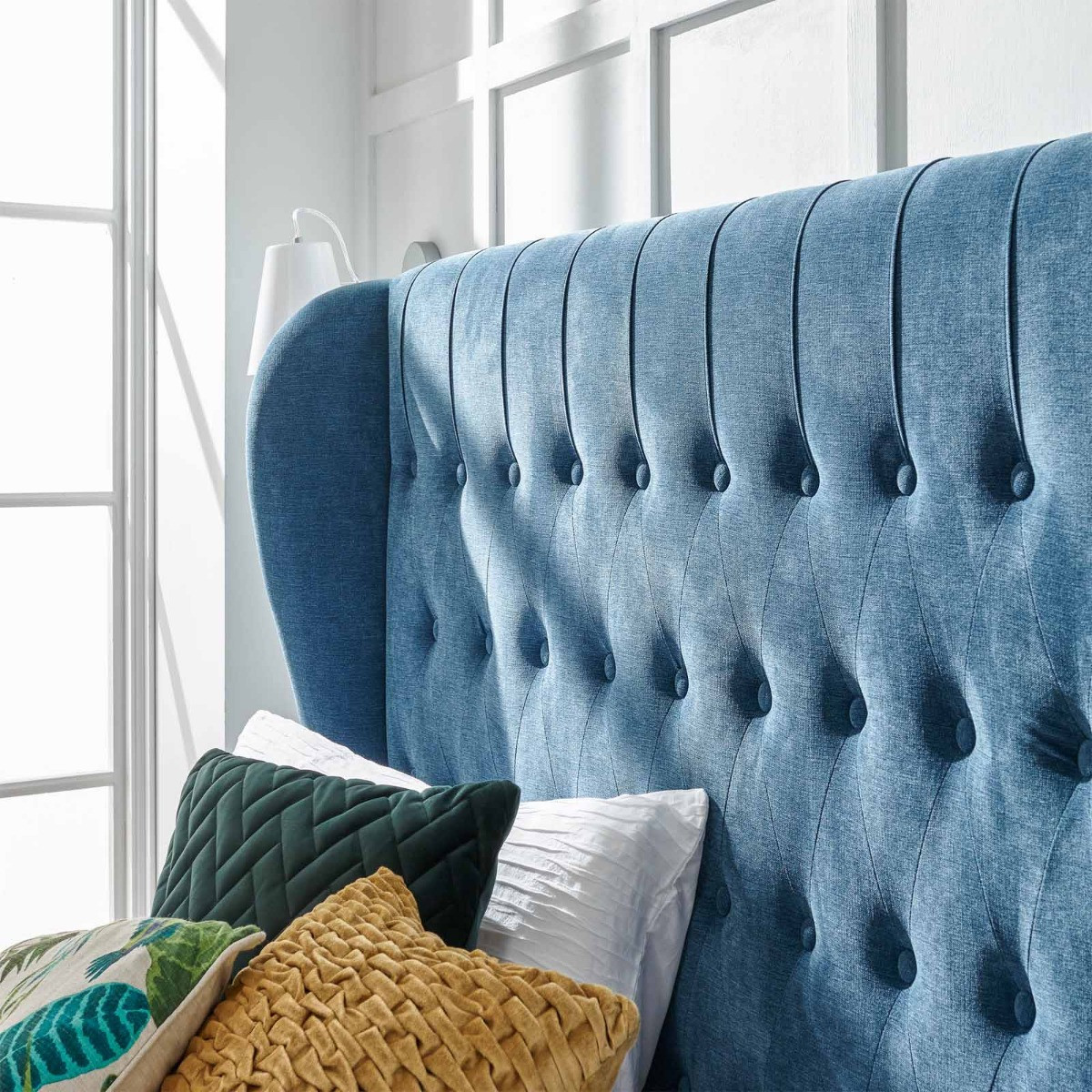 Dakota Ottoman Storage Bed, 4ft 6 Double - Teal>