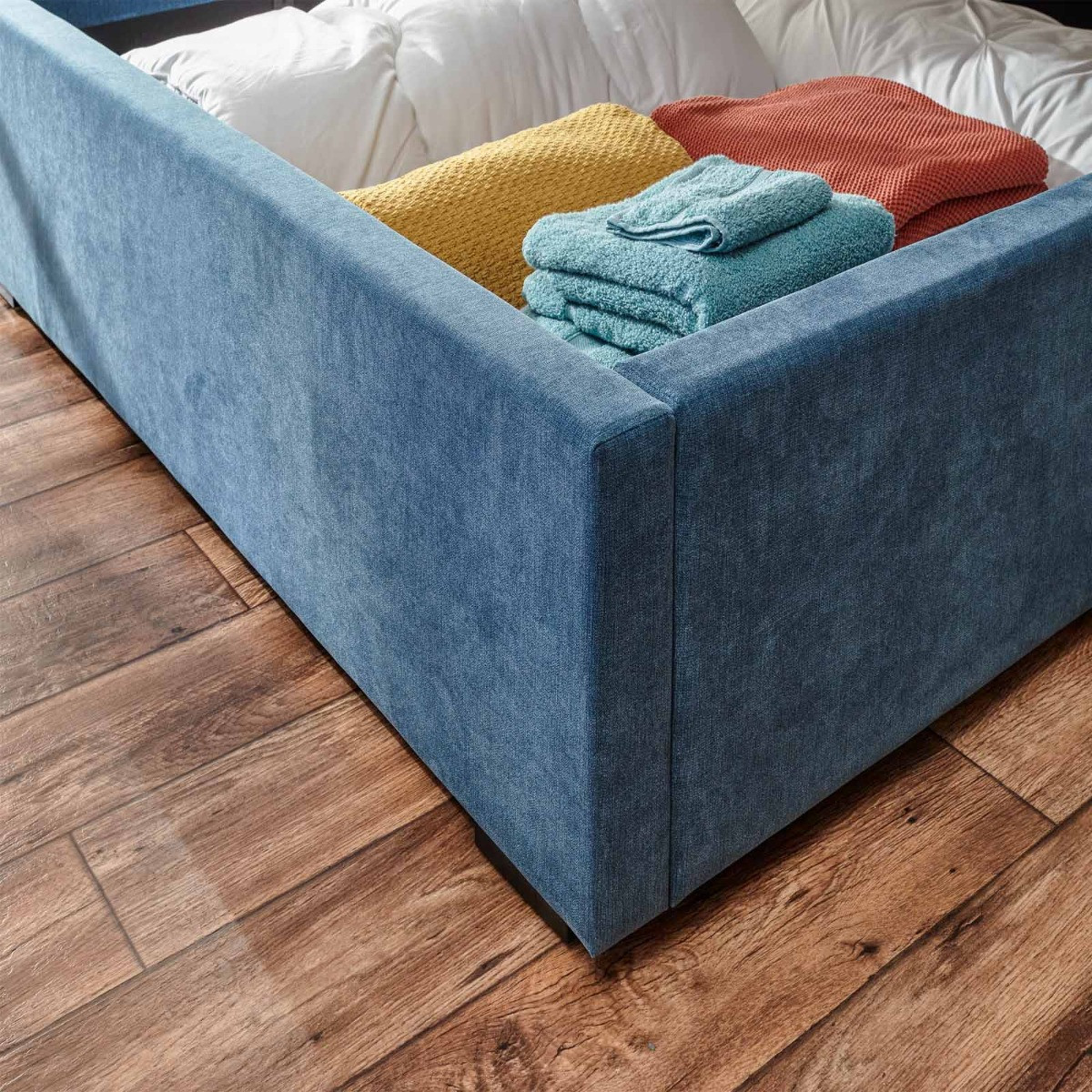 Dakota Ottoman Storage Bed - Teal>