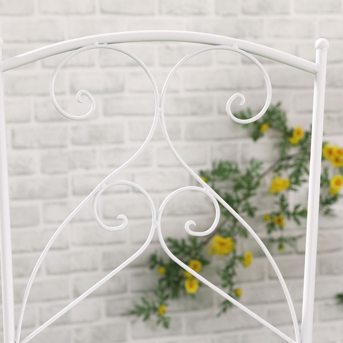 Outsunny Garden Bistro Set With Mosaic Tabletop, 3 Piece - White>