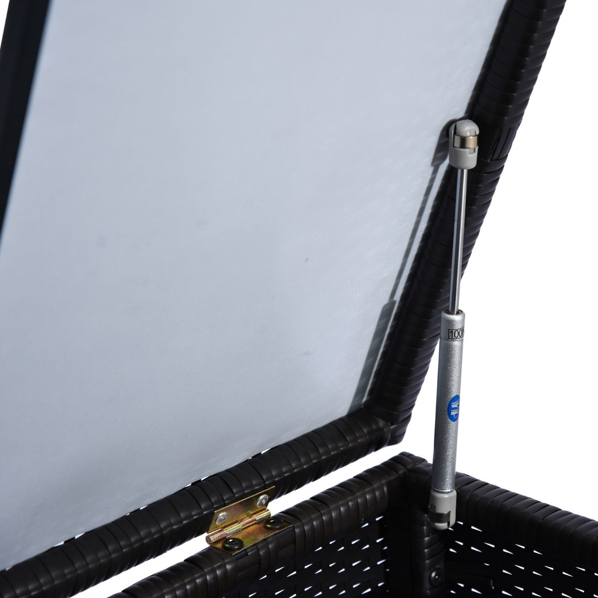 Outsunny Rattan Storage Box - Dark Brown>