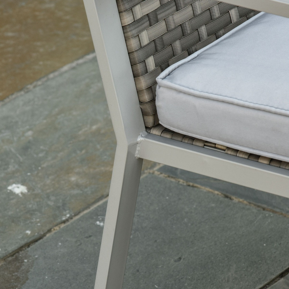 Outsunny Garden Rattan Furniture Set, Grey - 4 Seater>