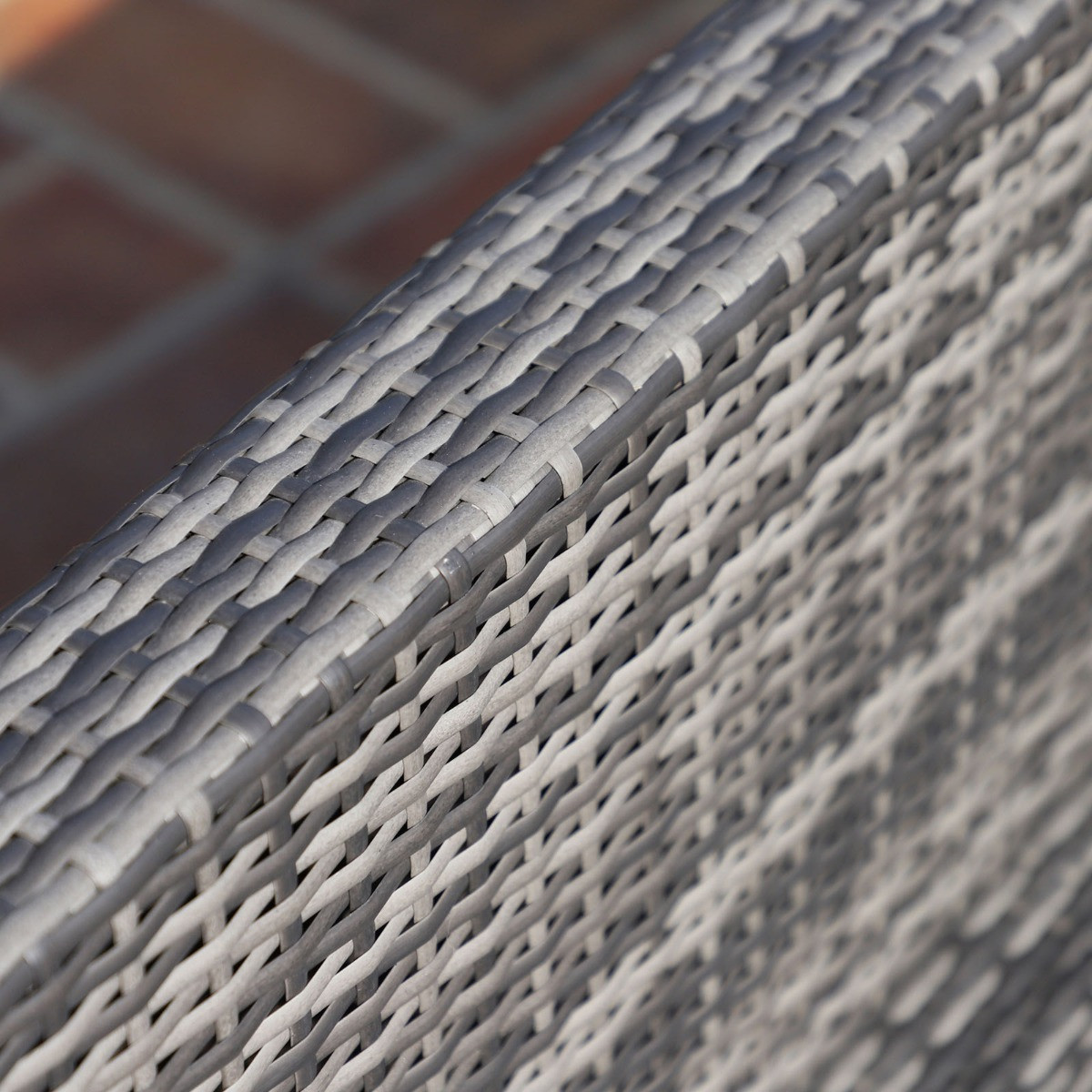 Outsunny Rattan Corner Sofa Set With Coffee Table, Grey/Beige - 4 Seater>