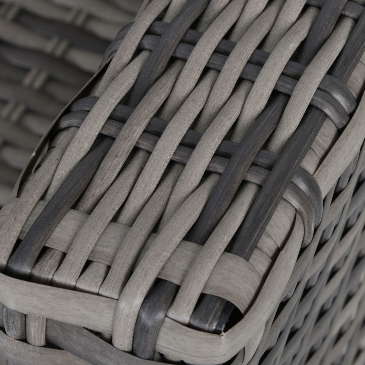 Outsunny Rattan Corner Sofa Dining Set With Tempered Glass Table, Grey - 5 Seater>