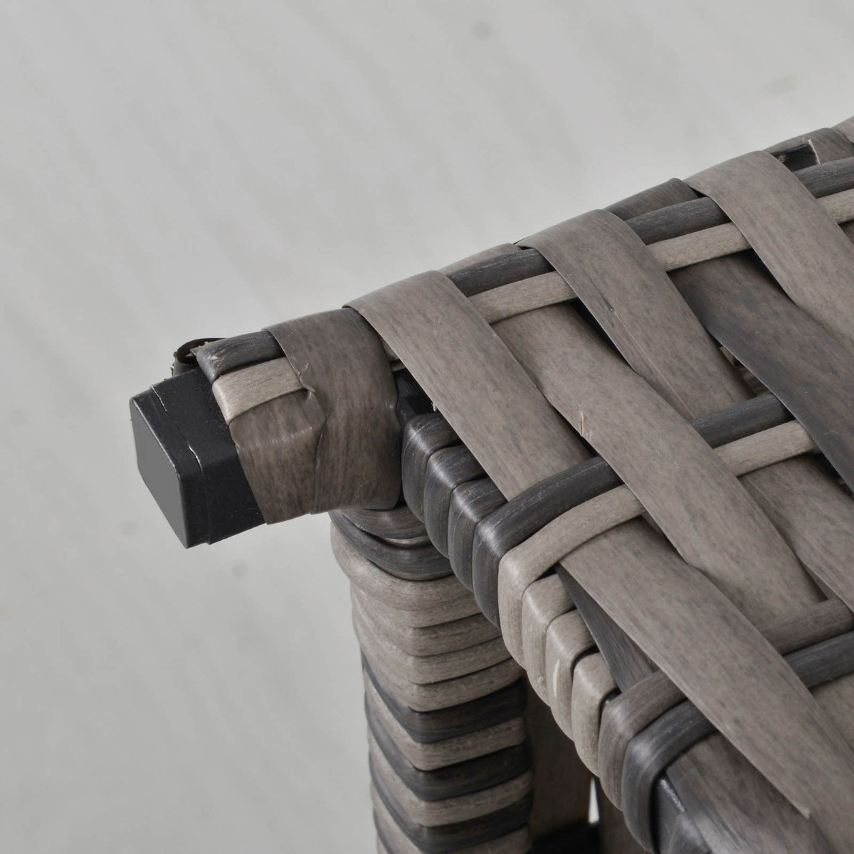 Outsunny Rattan Corner Sofa Dining Set With Tempered Glass Table, Grey - 5 Seater>