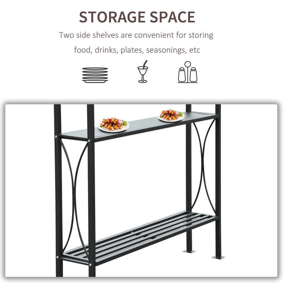 Outsunny Outdoor Gazebo, Coffee - 2.5 x 1.5 m>