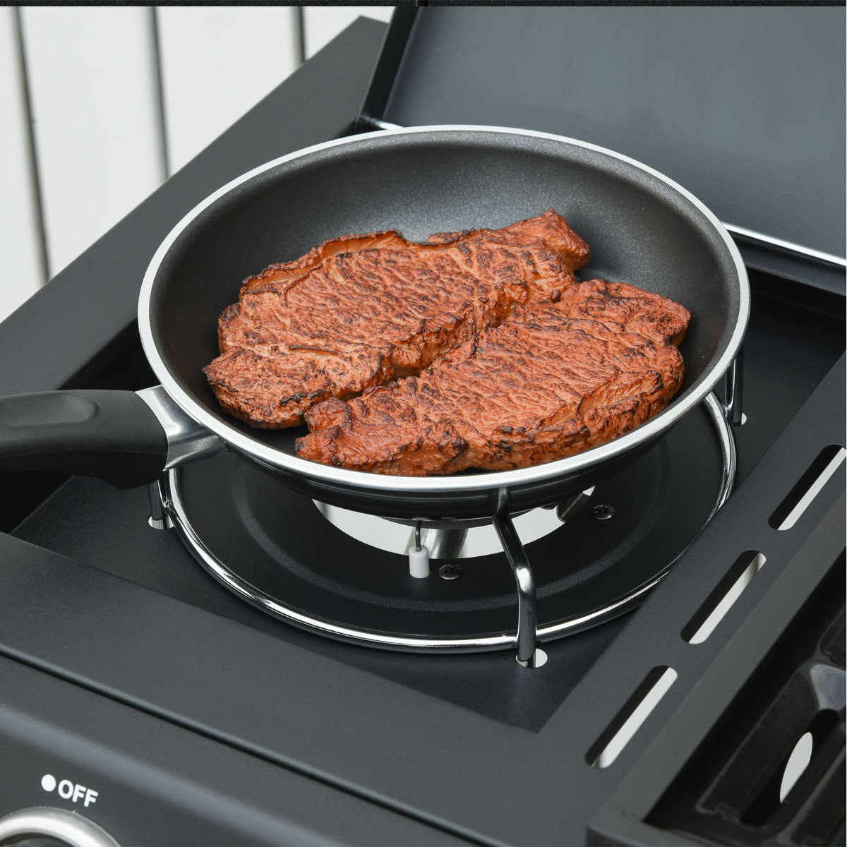 Outsunny 4 Burner Gas BBQ - Black>