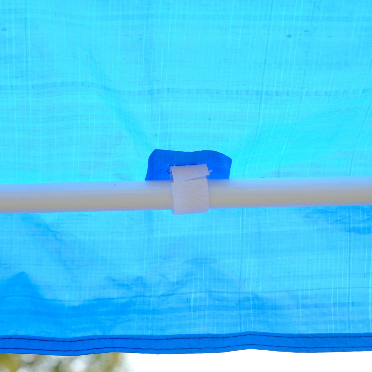 Outsunny Garden Gazebo, Blue - 2.7 x 2.7 m>