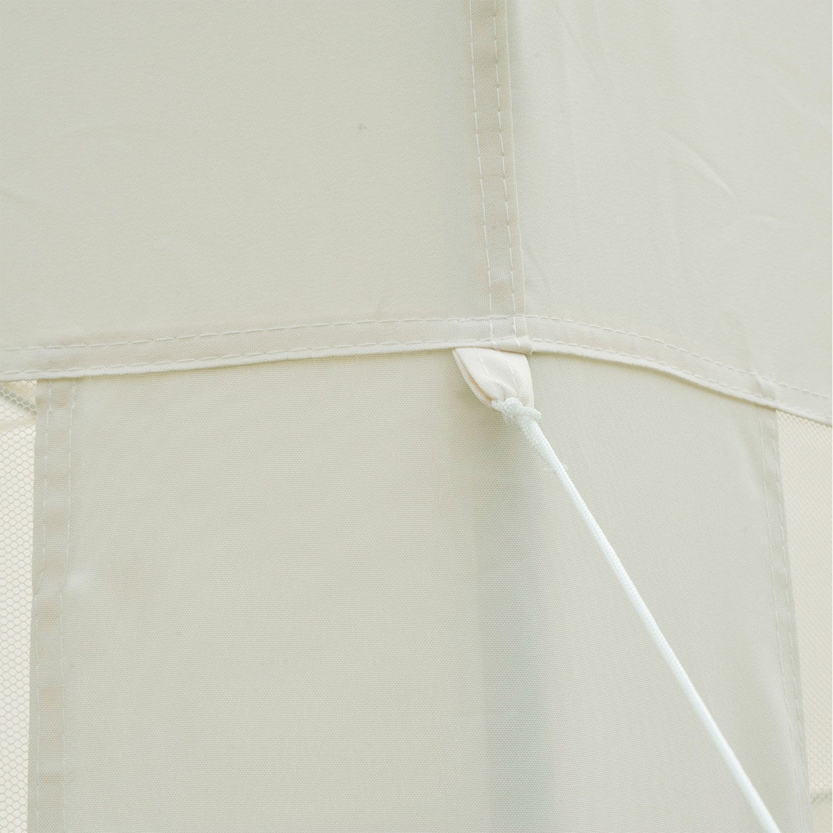 Outsunny Netted Gazebo, Cream - 4m>