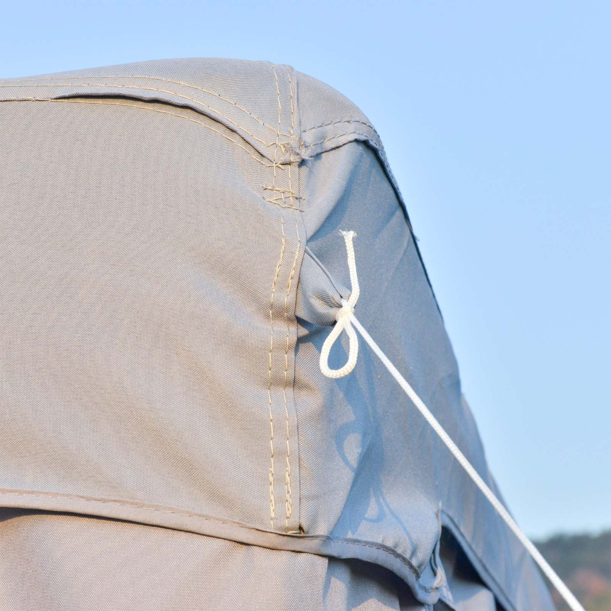 Outsunny 2 Tier Metal Gazebo, Grey - 3 x3 m>