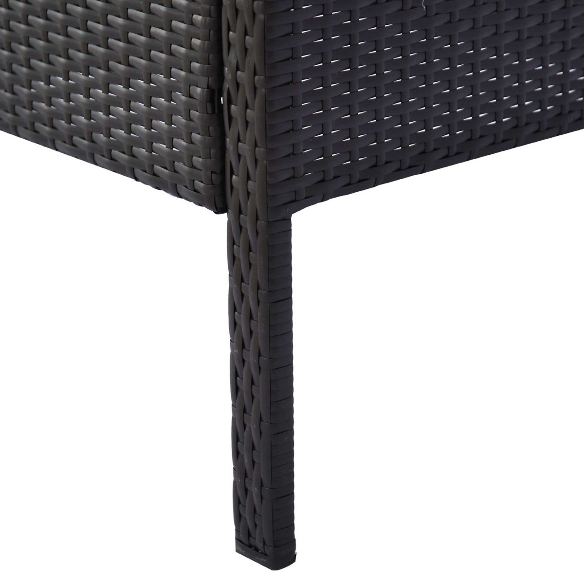 Outsunny Rattan Wicker Bistro Set With Table, Deep Coffee - 3 Piece>