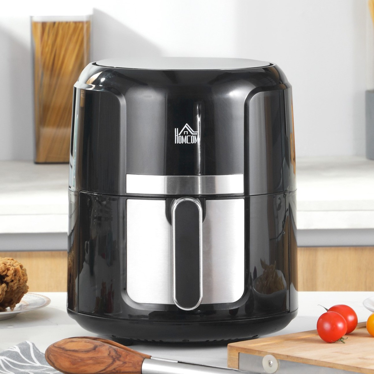 Homcom 4L Digital Air Fryer - Black>