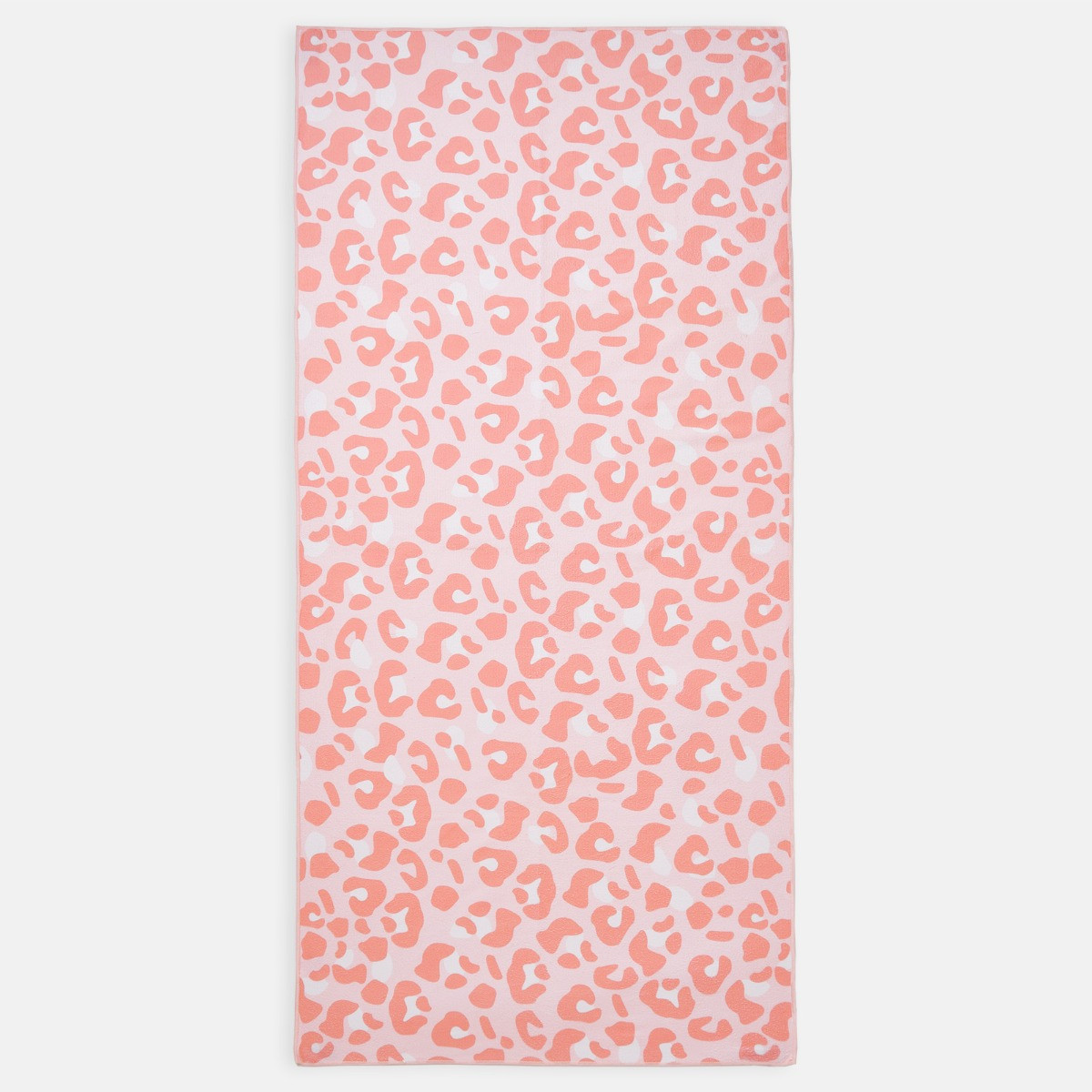 Dreamscene Leopard Printed Beach Towel - Blush>