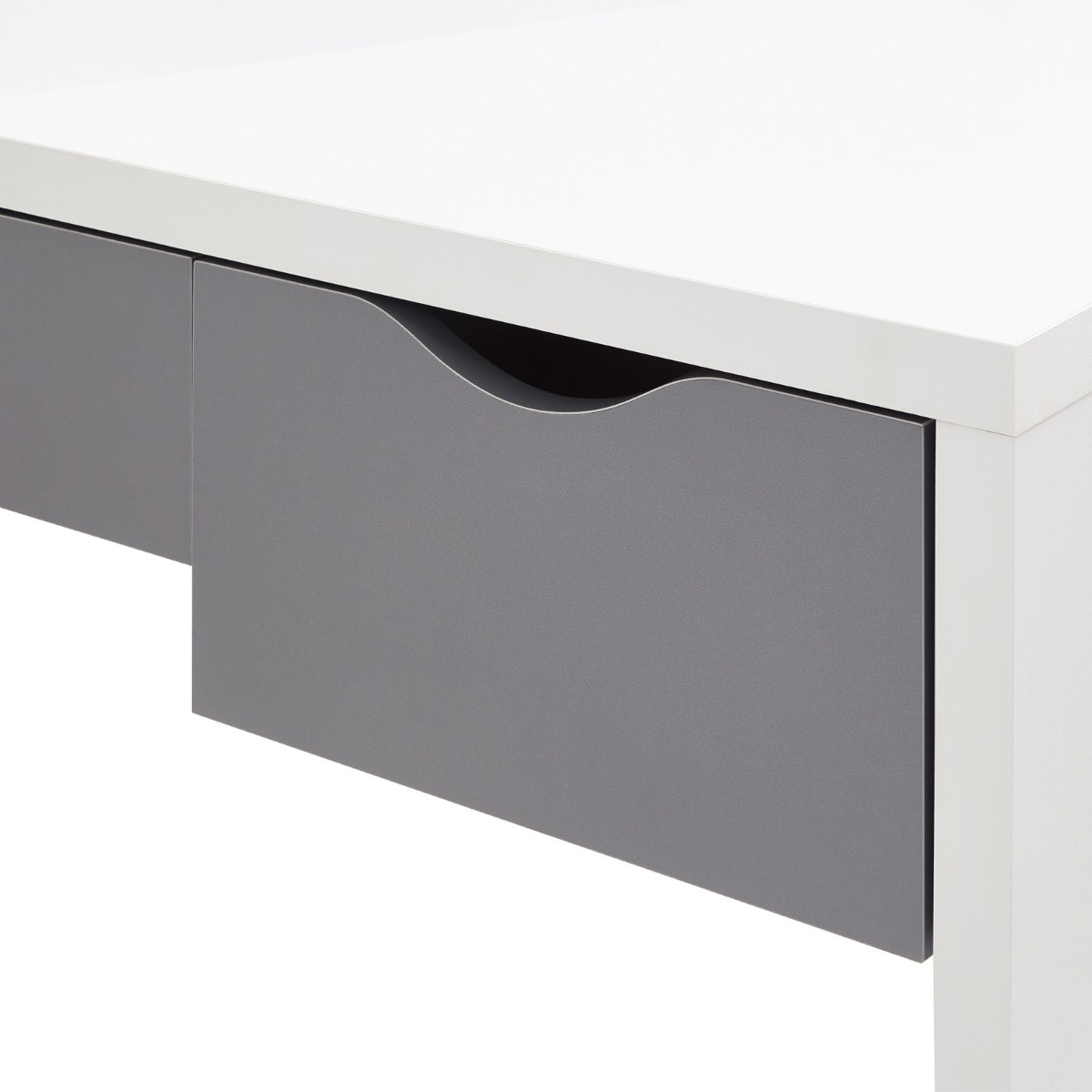 Elizabeth Dressing Table Set - White/Grey>