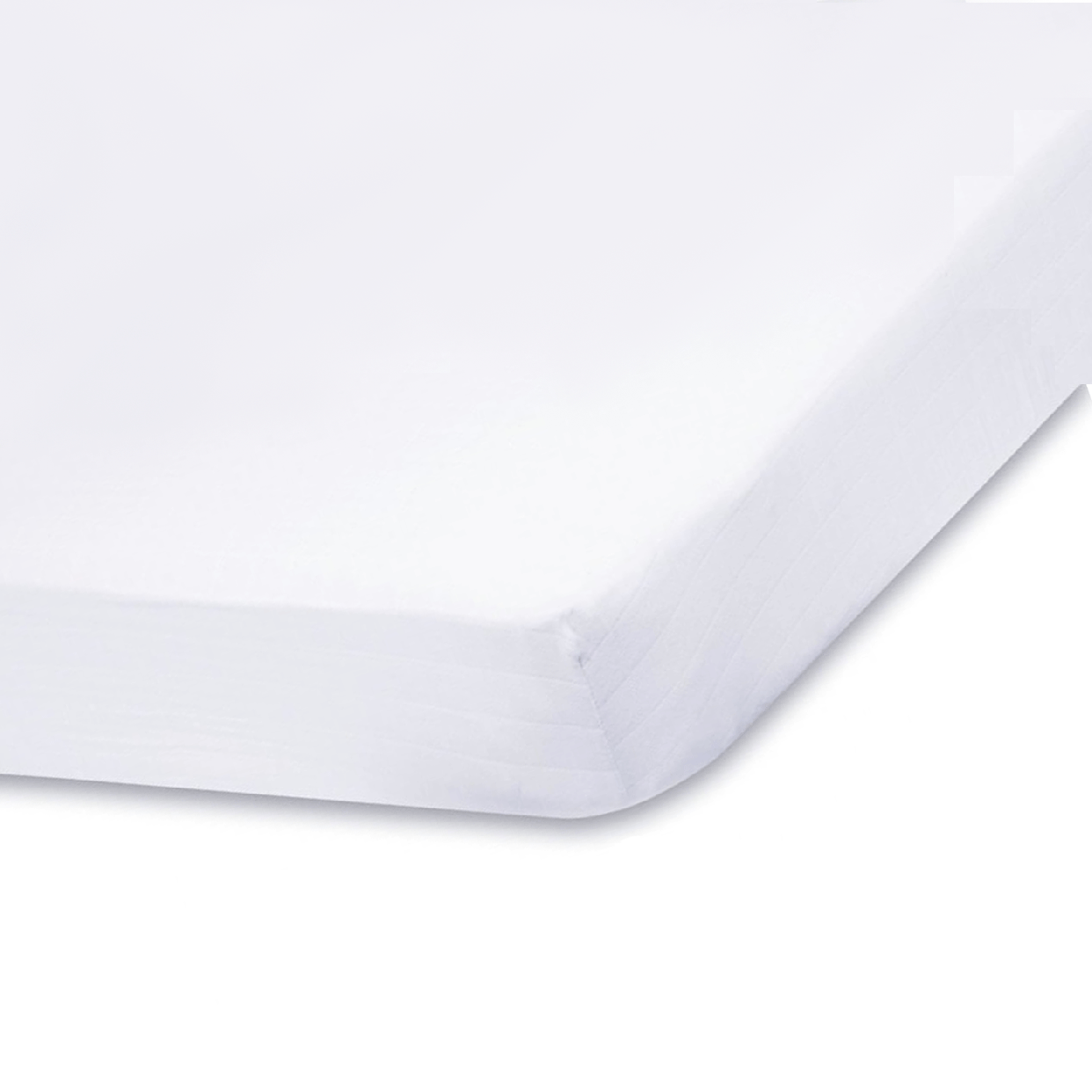 2 Pack Cot Sheets 100% Cotton Jersey - White, 60x120 cm>