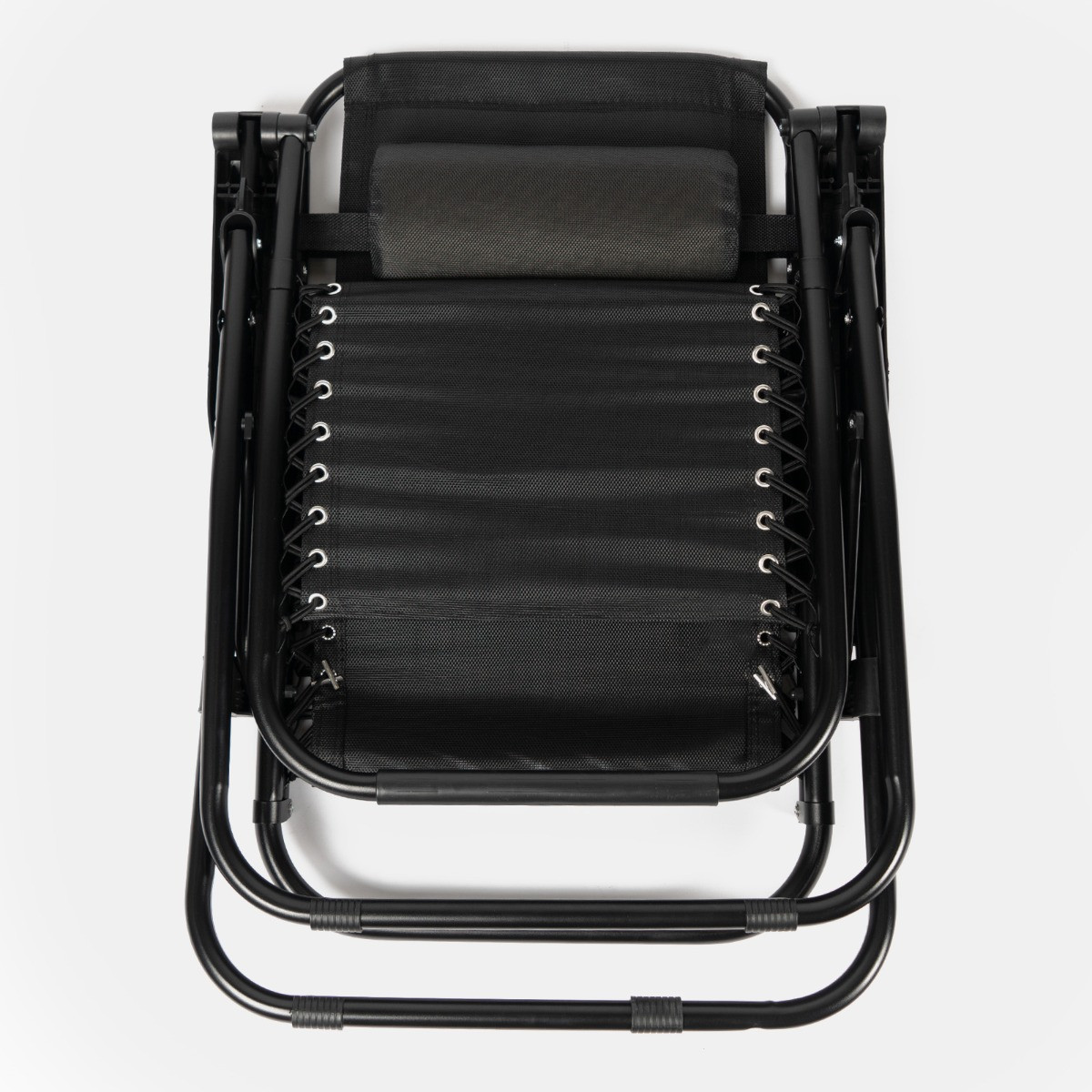 OHS Zero Gravity Sun Lounging Garden Chair - Black>