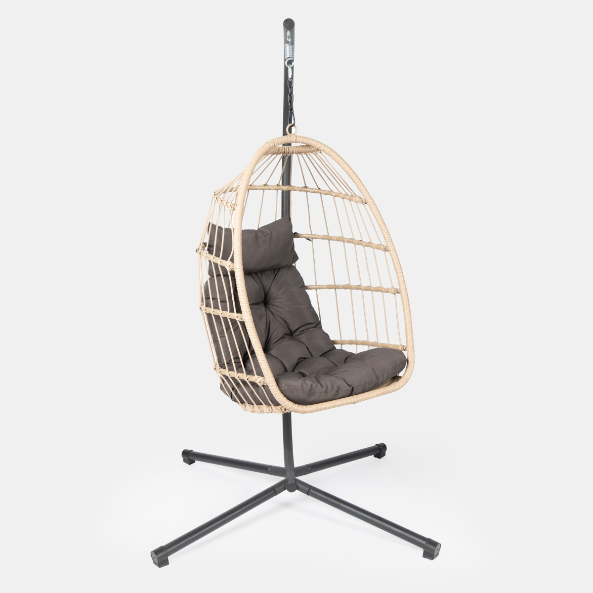OHS Foldable Hanging Egg Chair - Natural >