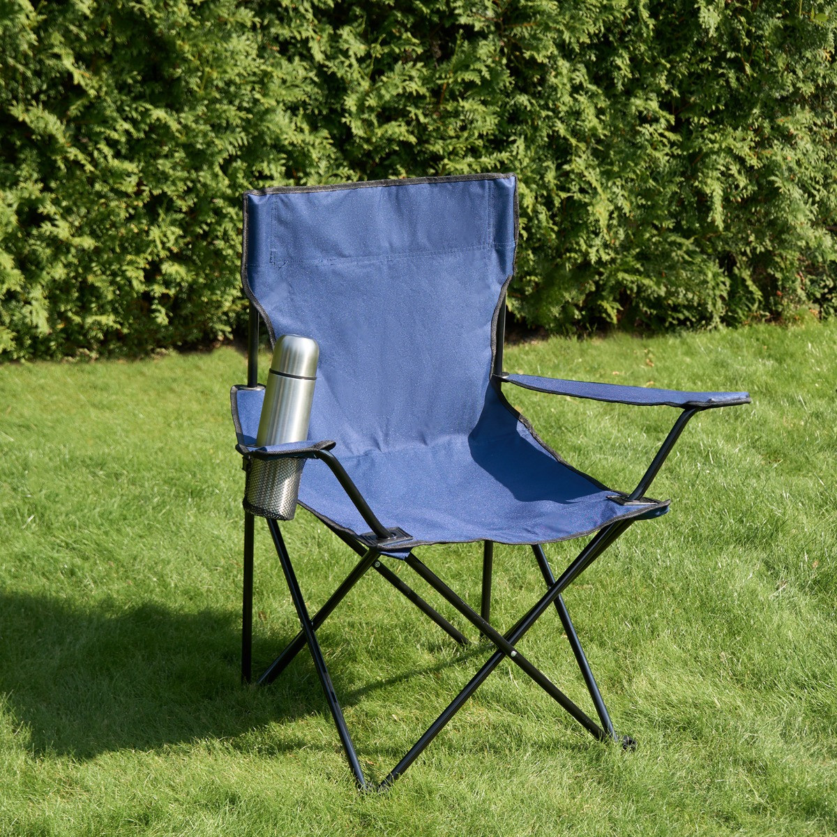 OHS Adults Foldable Camping Chair - Navy>
