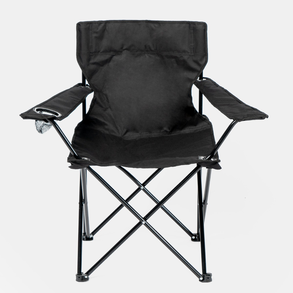 OHS Adults Foldable Camping Chair - Black>
