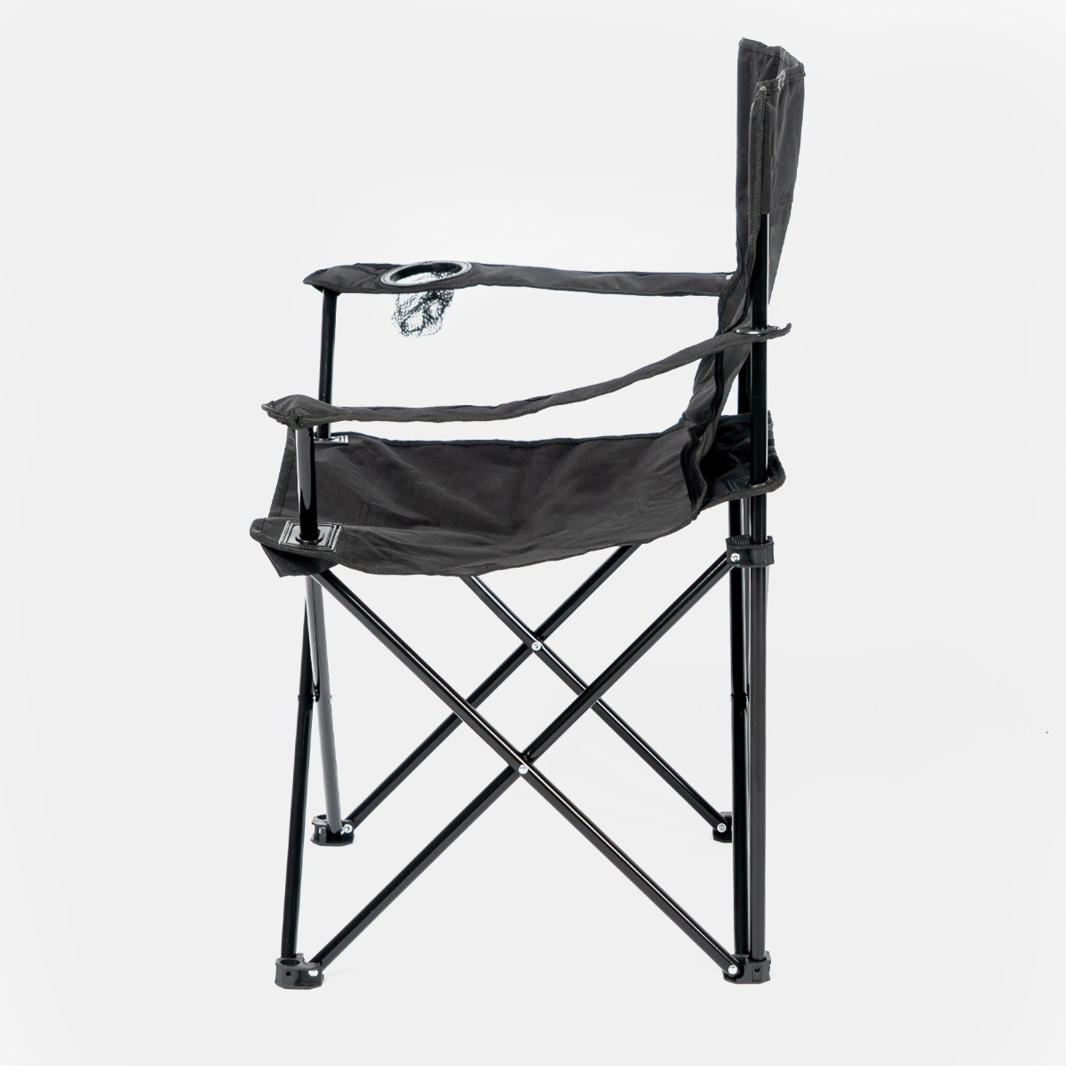 OHS Adults Foldable Camping Chair - Black>
