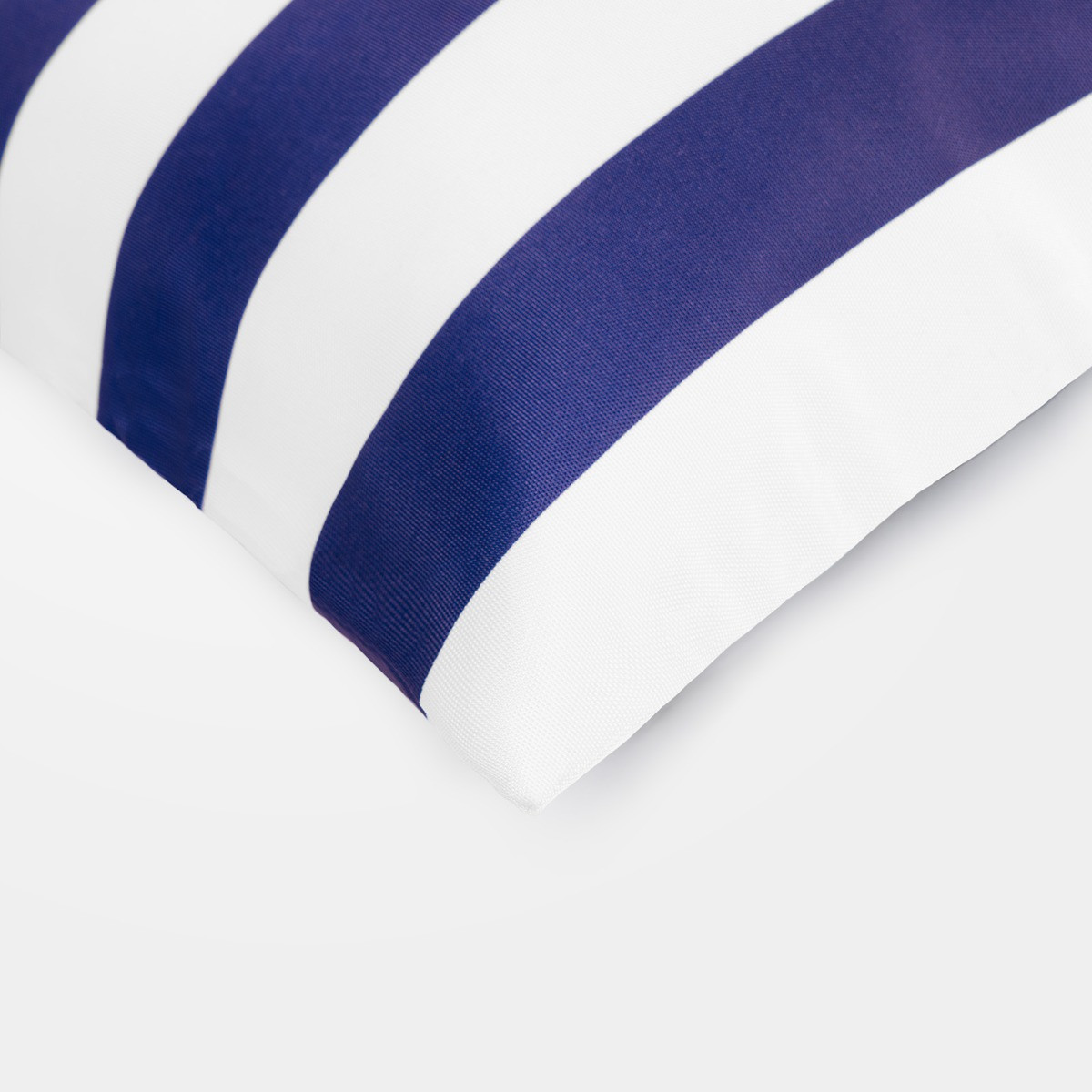 OHS 4 Pack Stripe Water Resistant Cushion Covers, Navy / White - 45 x 45cm>