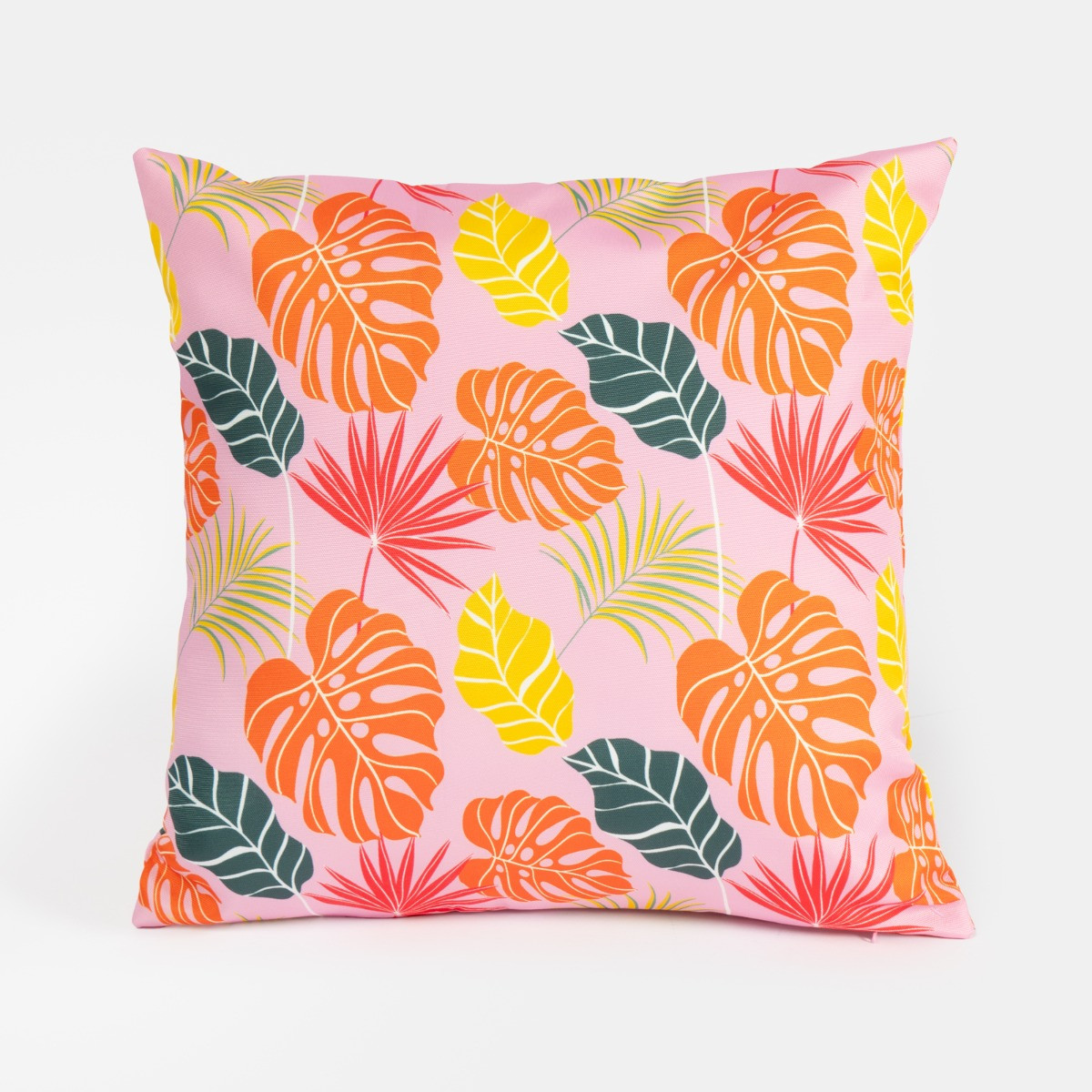 OHS 4 Pack Tropical Water Resistant Cushion Covers, Pink - 45 x 45cm>
