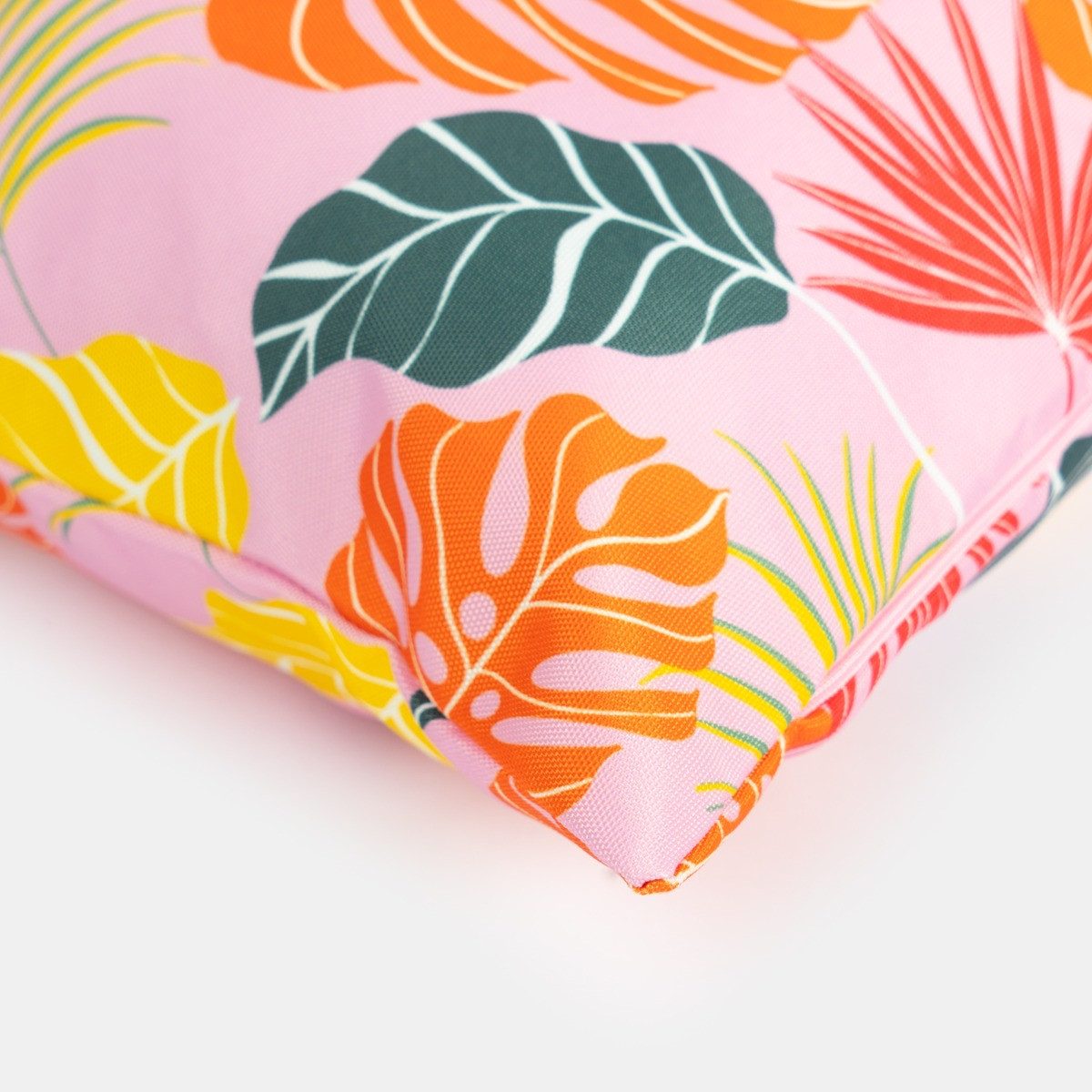 OHS 4 Pack Tropical Water Resistant Cushion Covers, Pink - 45 x 45cm>