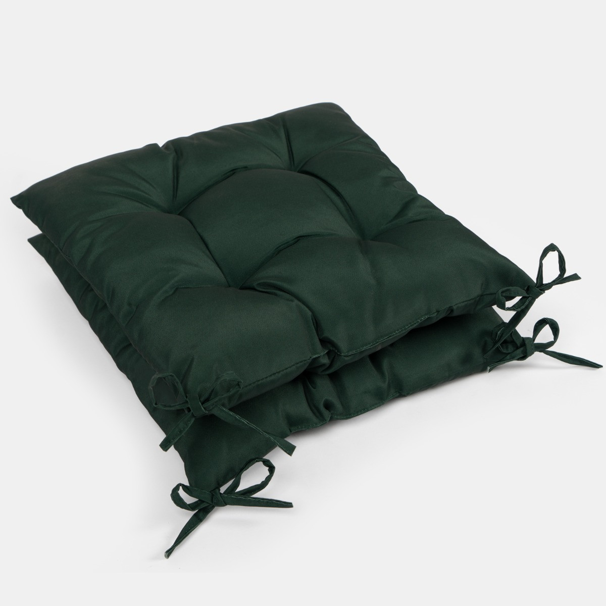 OHS 4 Pack Water Resistant Seat Pads, Forest Green - 40 x 40cm>