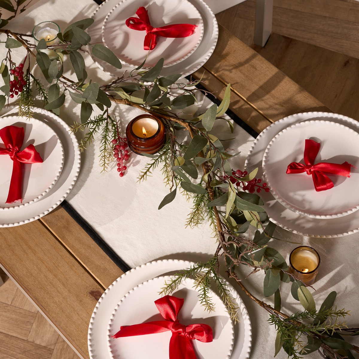 OHS Christmas Berry Garland, Red/Green - 160cm>