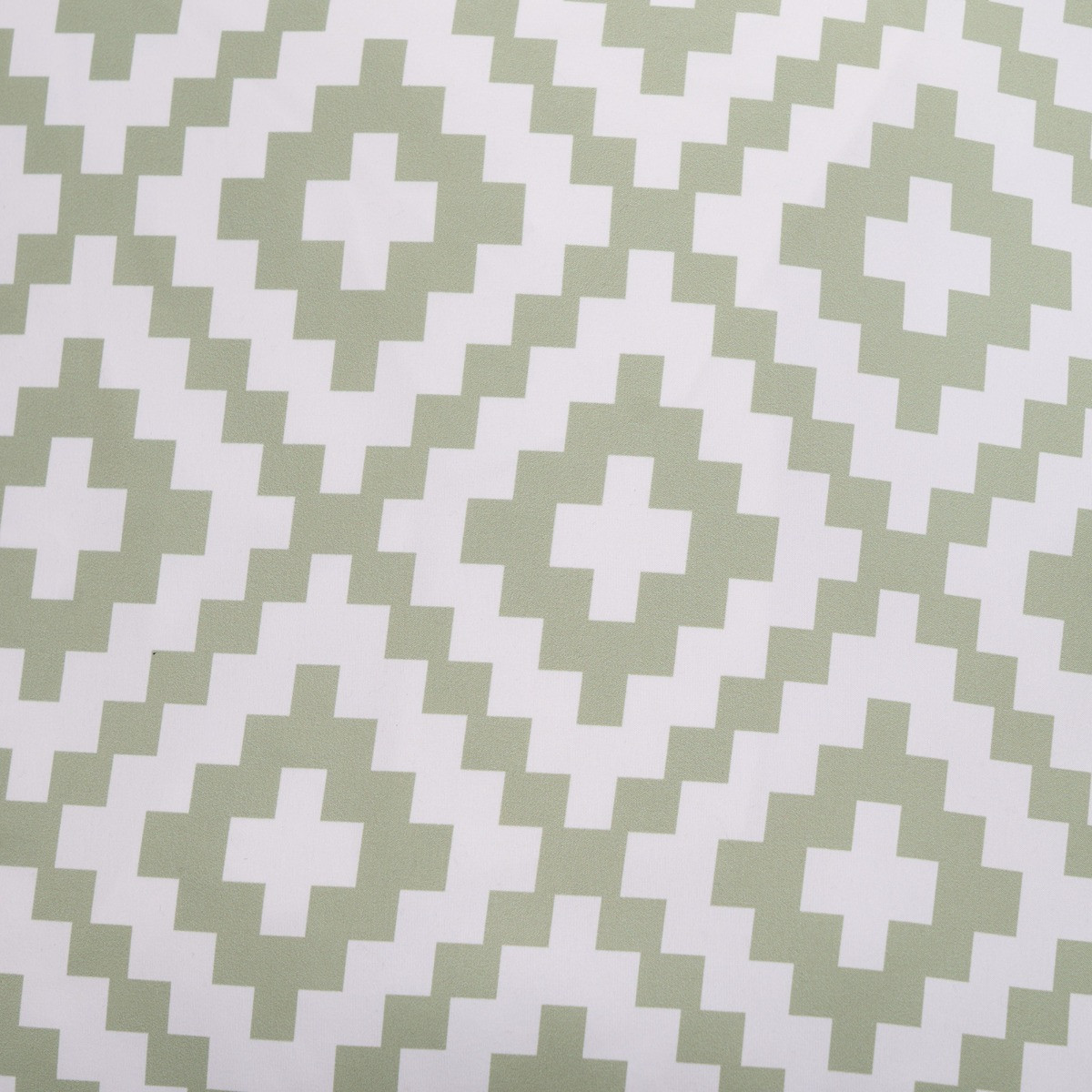 OHS Indoor/Outdoor Geometric Print Cushion Covers with Cushion Pads, 4 Pack - Sage/White>
