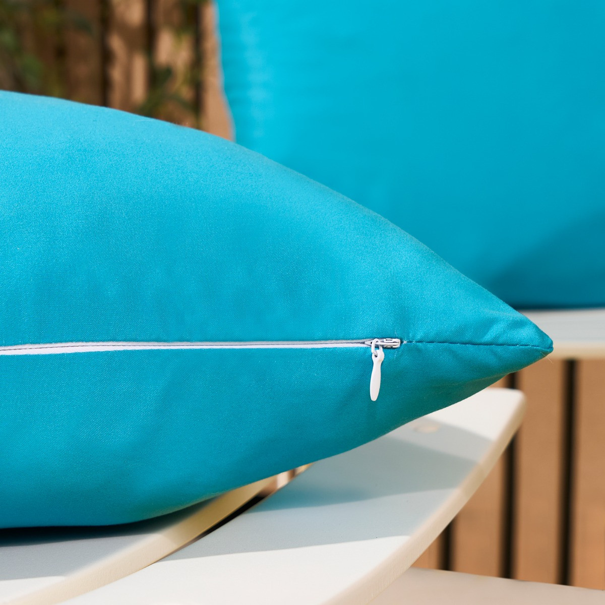 OHS 4 Pack Indoor/Outdoor Cushion Covers, Sea Blue - 45 x 45cm>