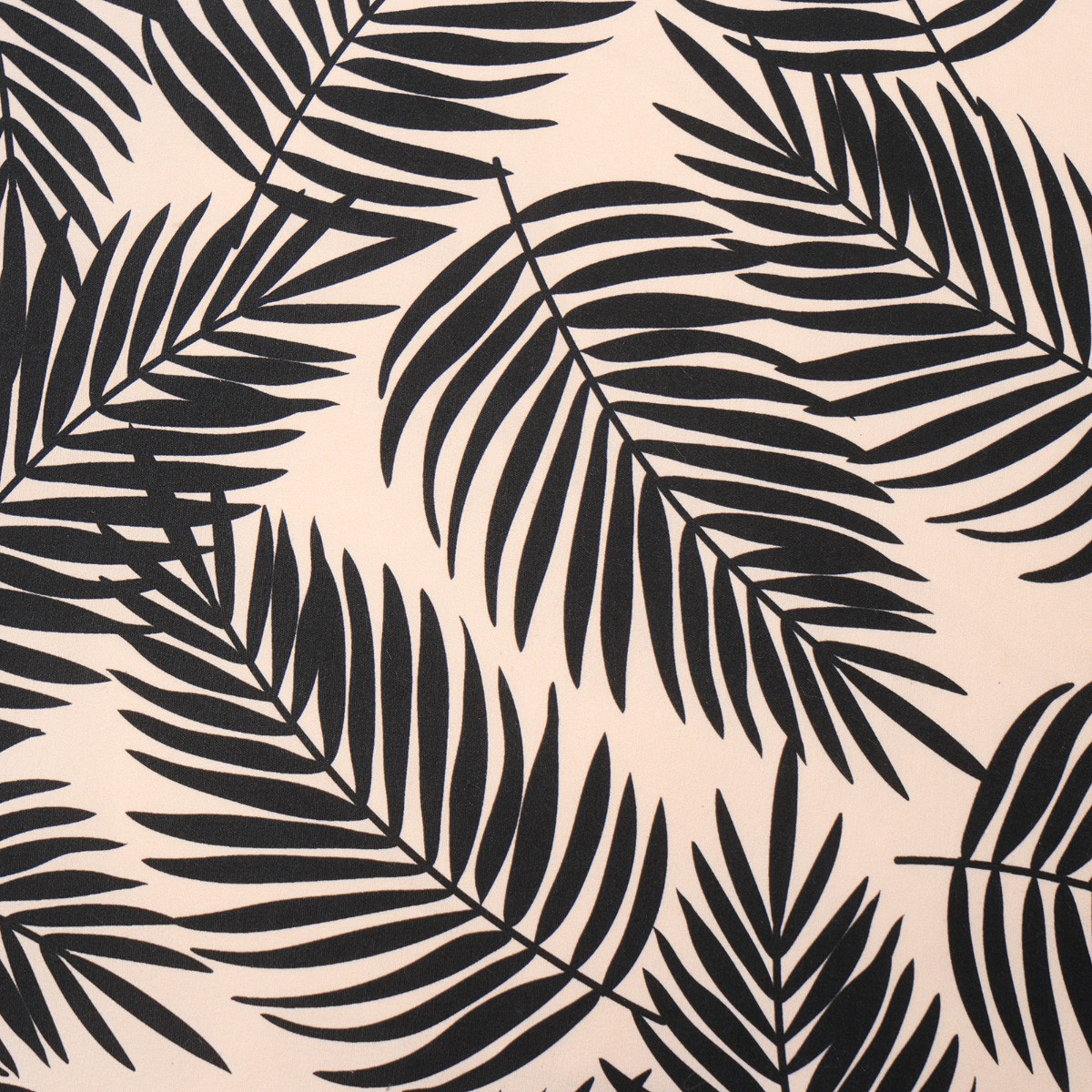OHS Indoor/Outdoor Palm Leaf Print Cushion Covers with Cushion Pads, 4 Pack - Monochrome>