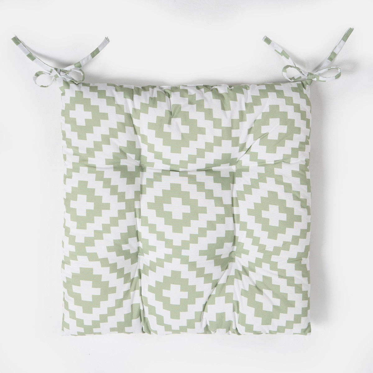 OHS 4 Pack Indoor/Outdoor Geometric Print Seat Pads - Sage>