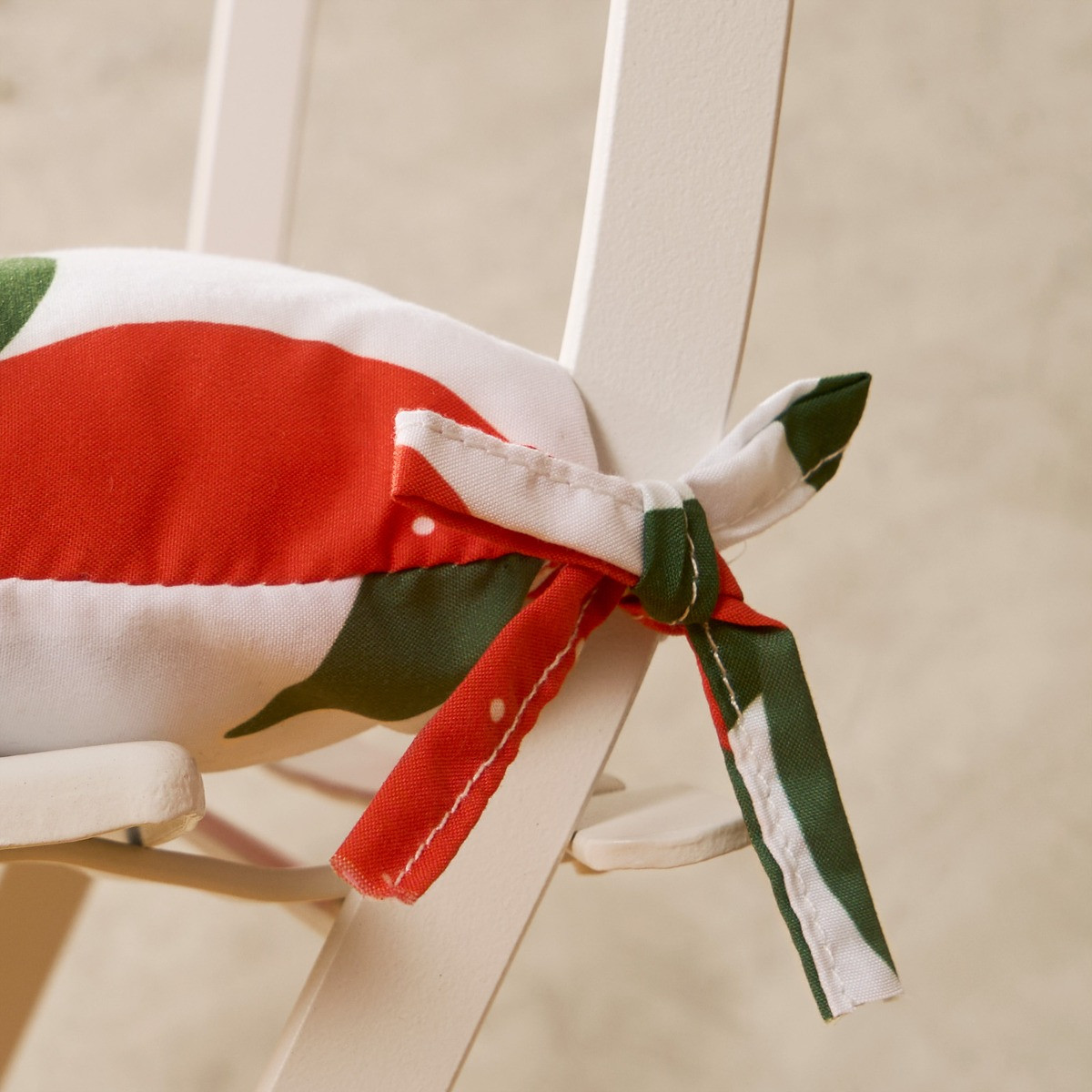 OHS 4 Pack Indoor/Outdoor Orange Print Seat Pads - Orange>