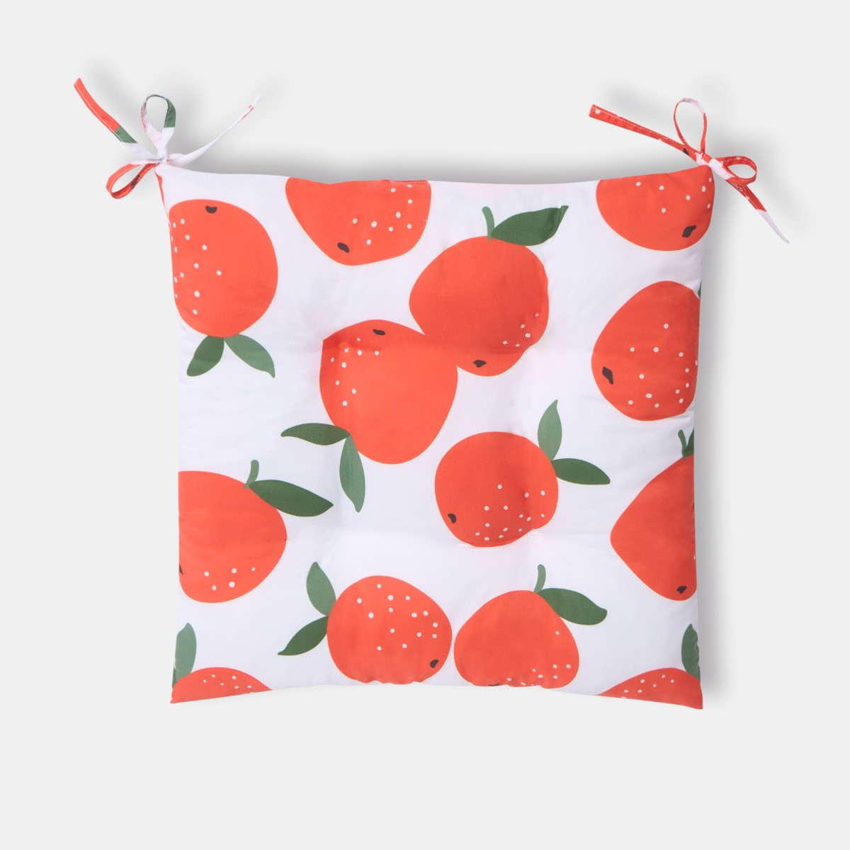 OHS 4 Pack Indoor/Outdoor Orange Print Seat Pads - Orange>