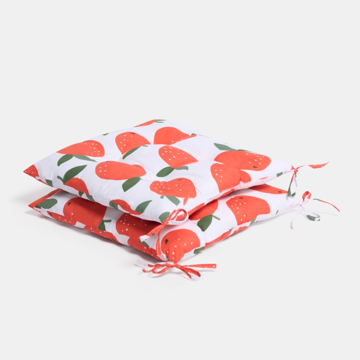 OHS 4 Pack Indoor/Outdoor Orange Print Seat Pads - Orange>