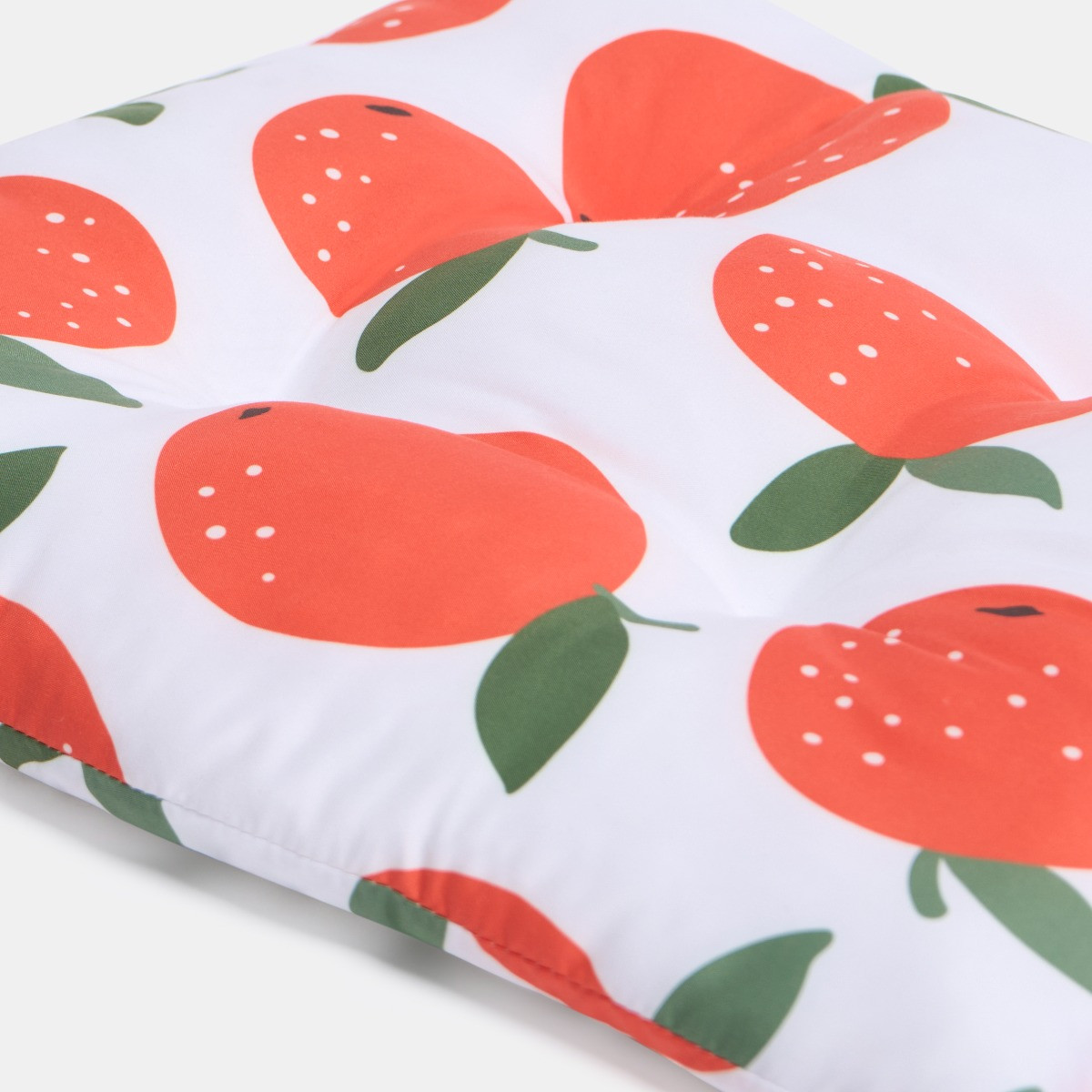 OHS 4 Pack Indoor/Outdoor Orange Print Seat Pads - Orange>