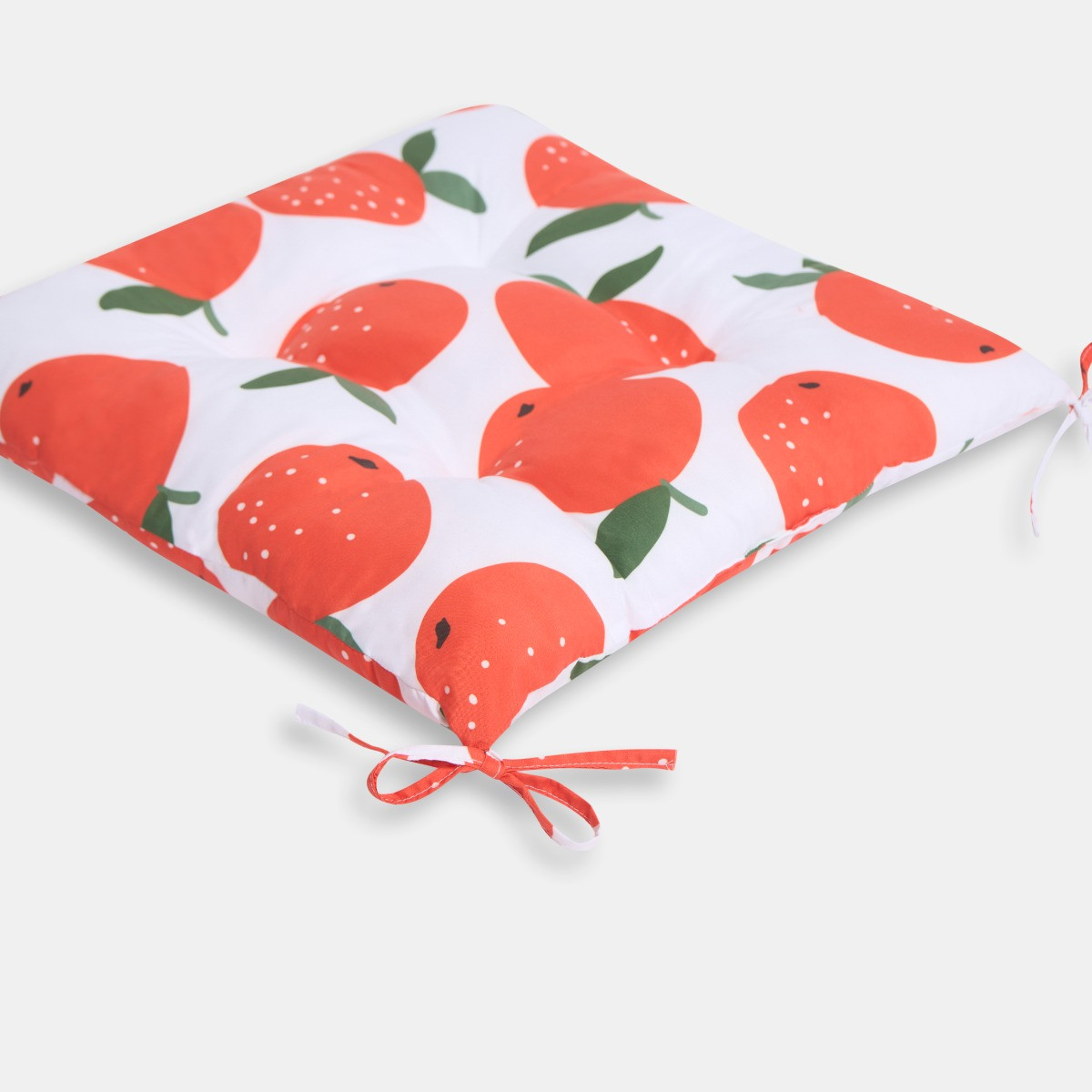 OHS 4 Pack Indoor/Outdoor Orange Print Seat Pads - Orange>