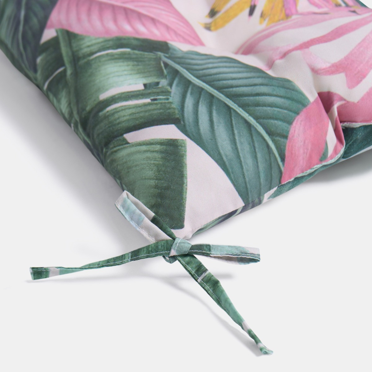 OHS 4 Pack Indoor/Outdoor Tropical Print Seat Pads - Green>