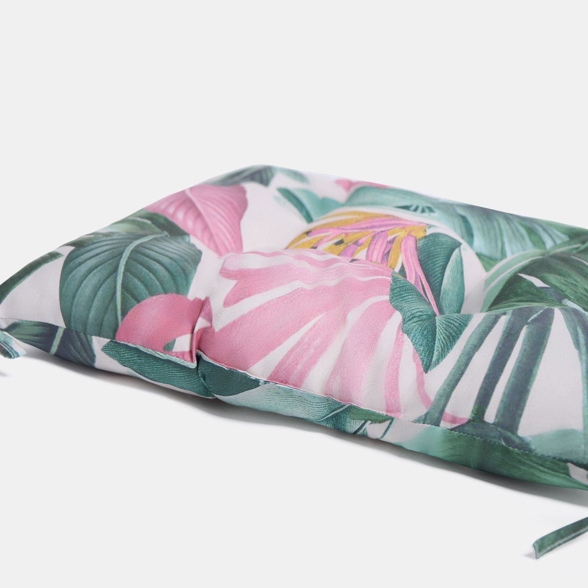 OHS 4 Pack Indoor/Outdoor Tropical Print Seat Pads - Green>