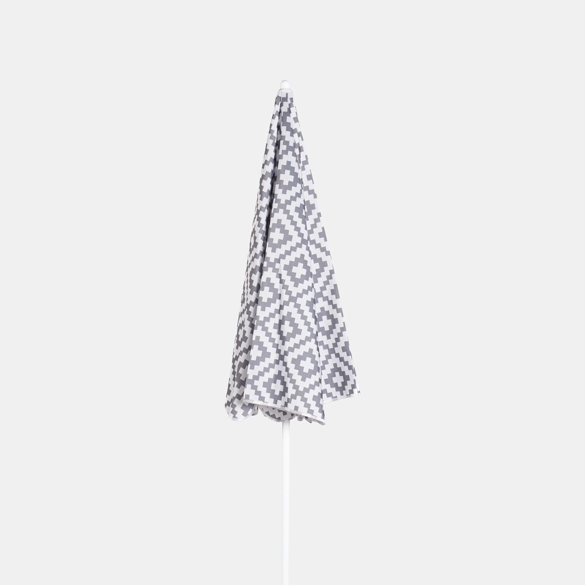 OHS Geometric Print Outdoor Parasol - Grey >