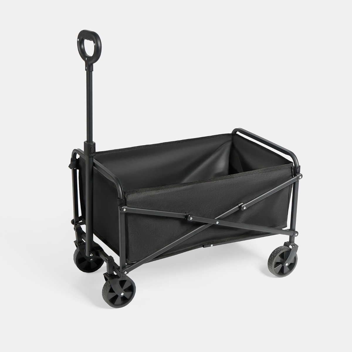 OHS Foldable Camping Trolley - Black >