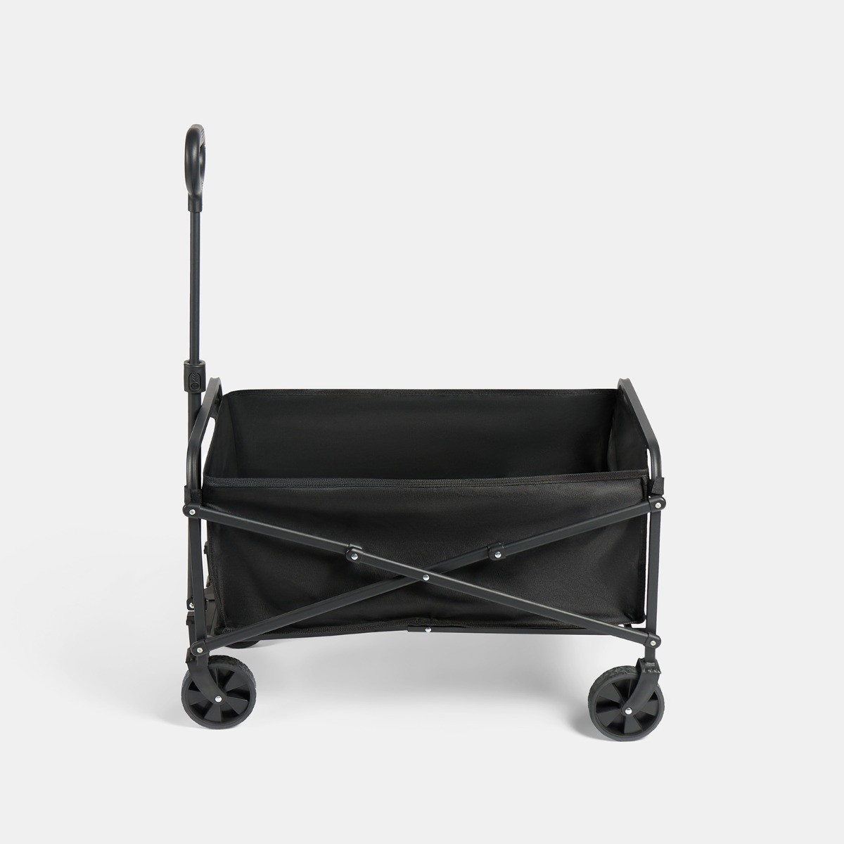 OHS Foldable Camping Trolley - Black >