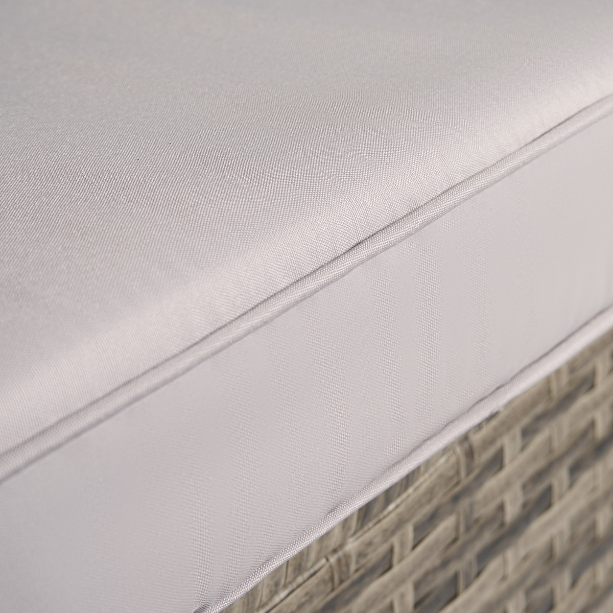 OHS Tuscany 5 Seater Rattan Sofa Set - Grey>