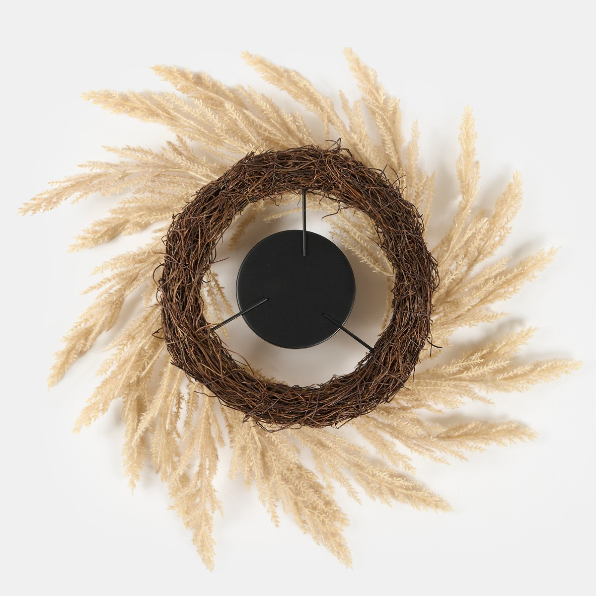 OHS Pampas Candle Holder - Natural>