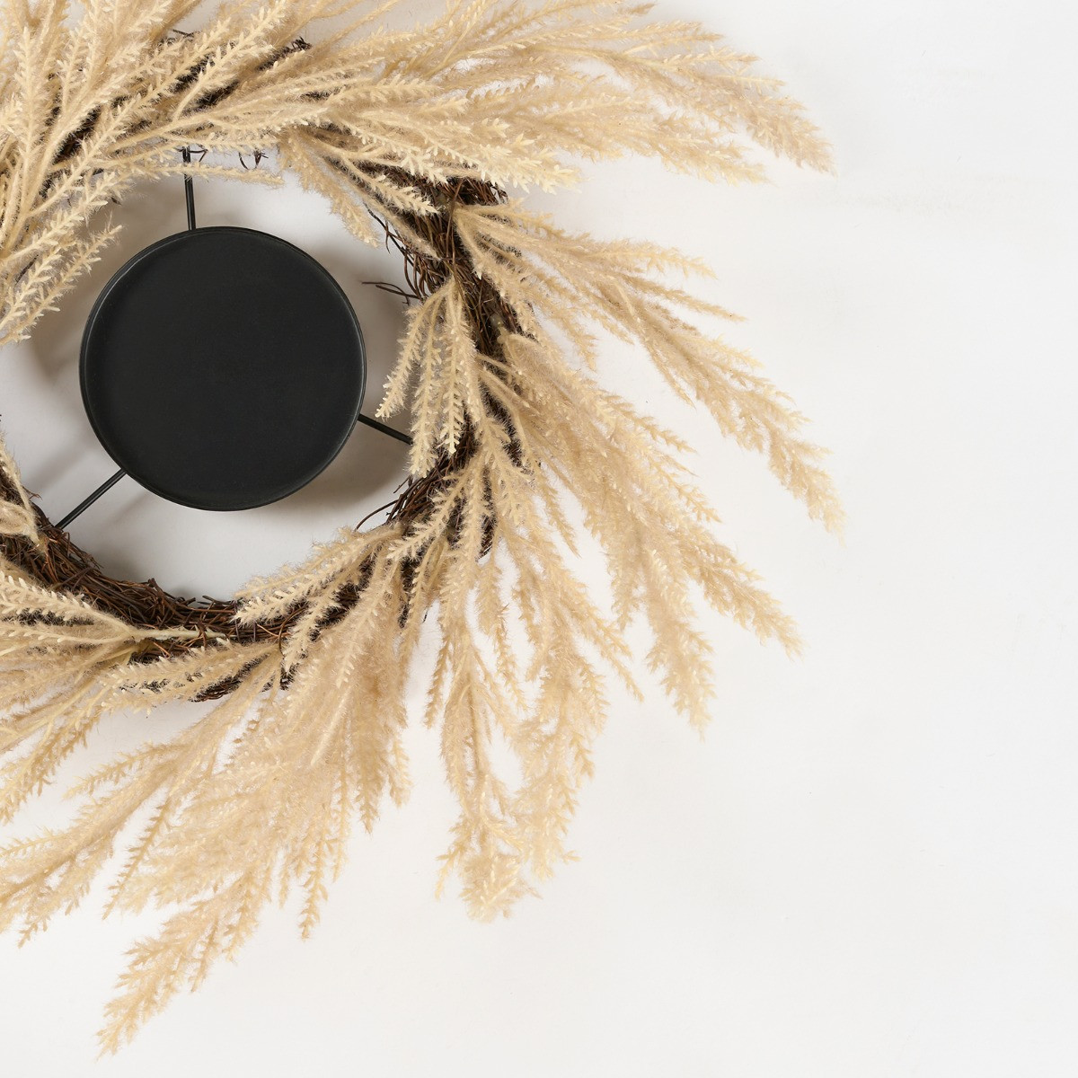 OHS Pampas Candle Holder - Natural>