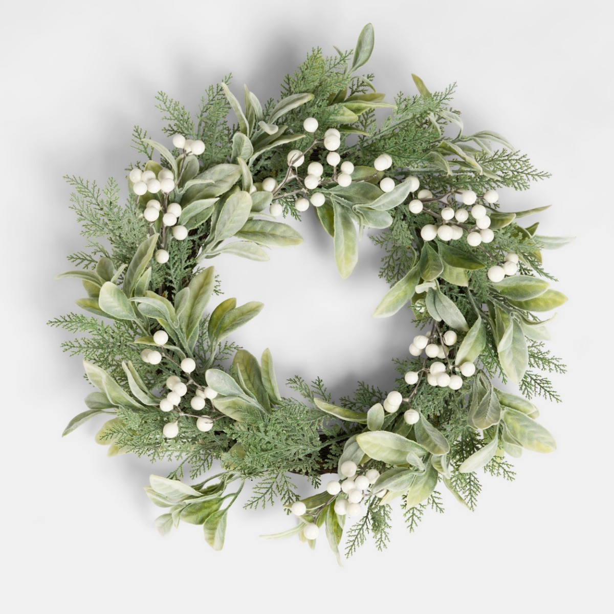 OHS White Berry Wreath - White >