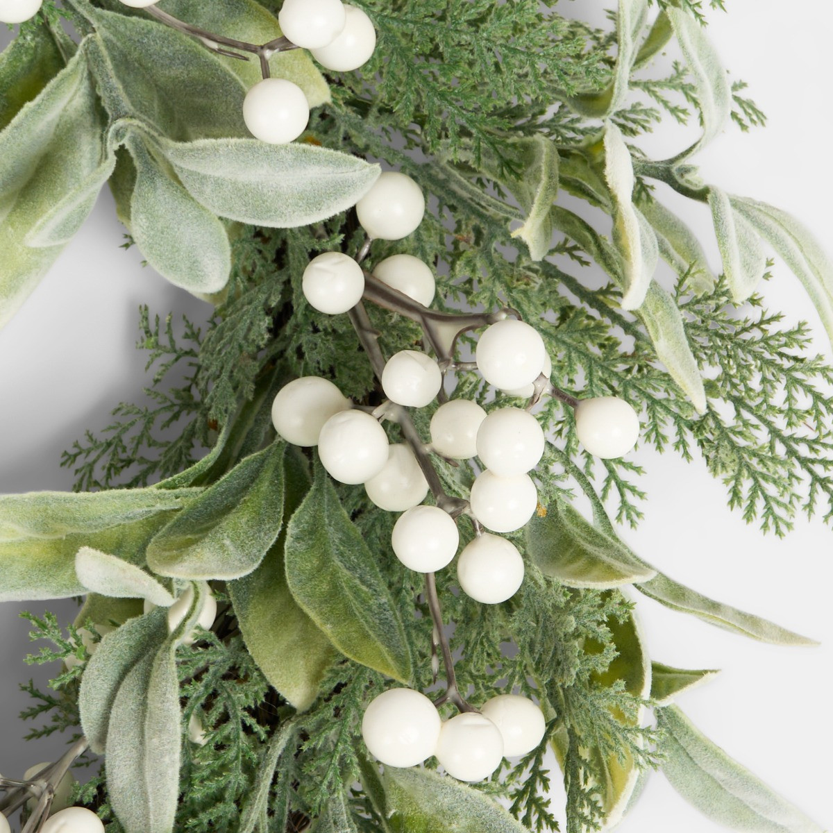 OHS White Berry Wreath - White >