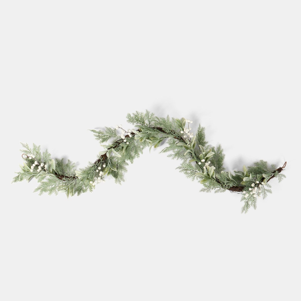 OHS White Berry Garland - White>