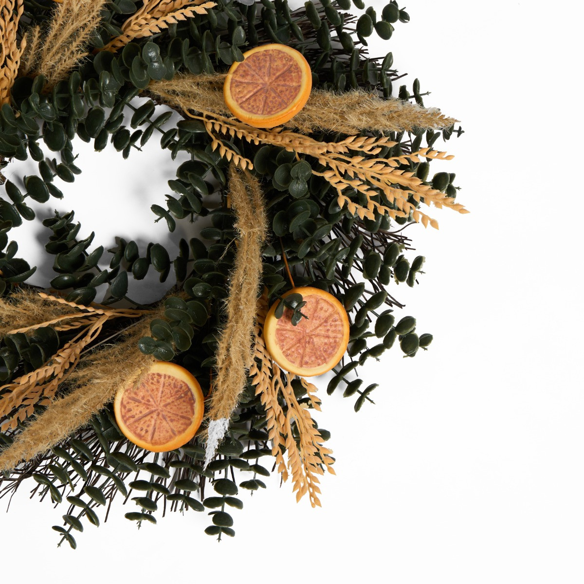 OHS Dried Orange Wreath - Green>