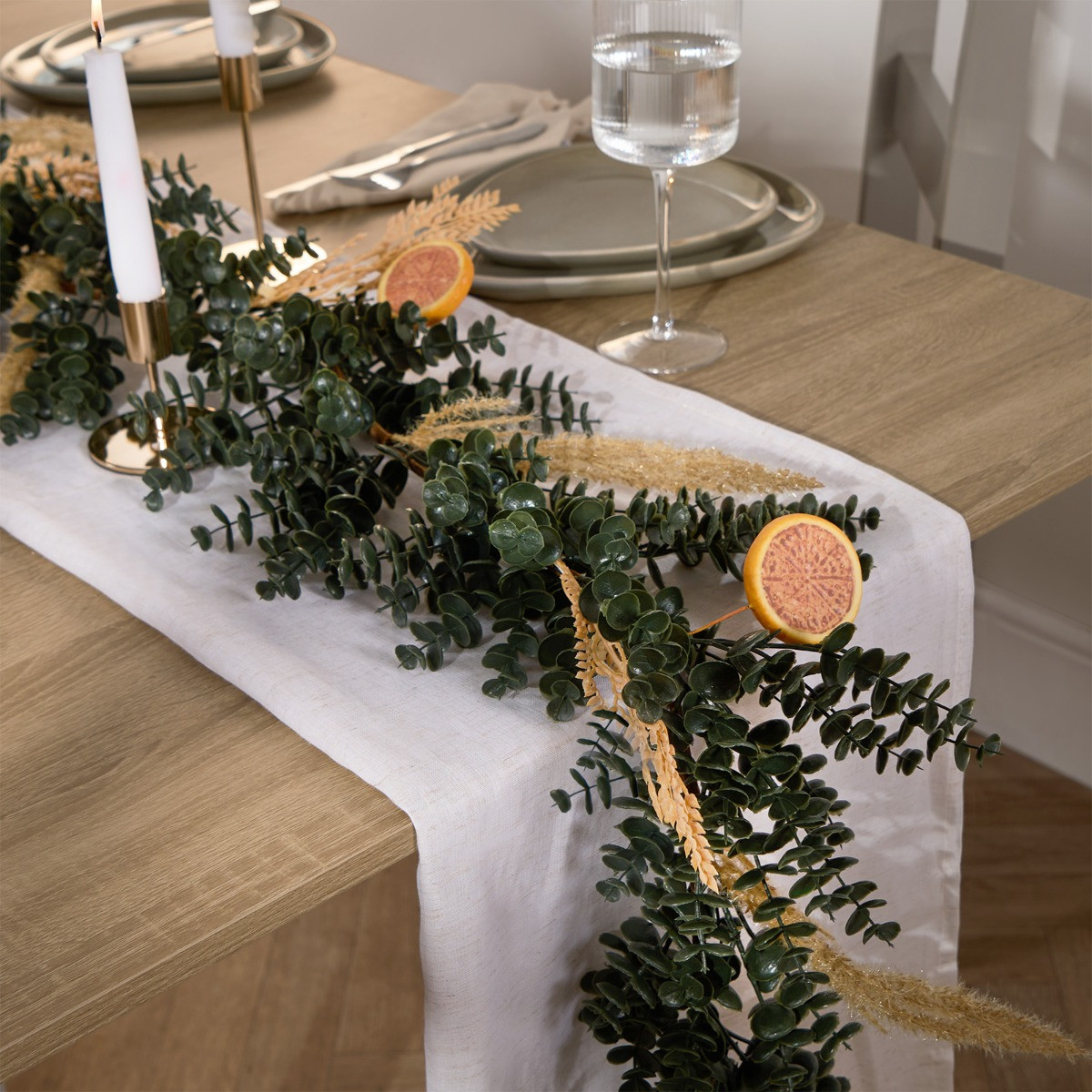 OHS Dried Orange Garland - Green>